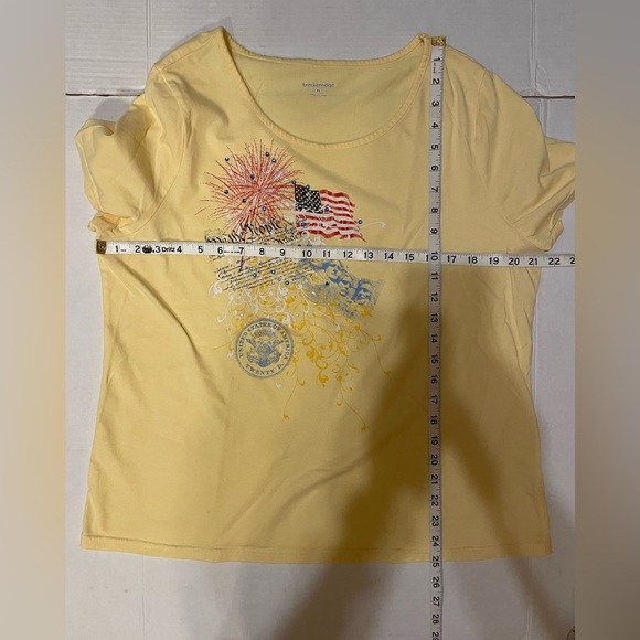 Breckinridge Yellow Patriotic Tee T-shirt Size XL - Picture 6 of 6